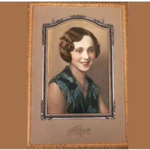 Antique 1930 Glamorous Lady Photograph